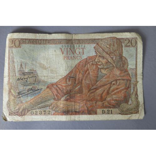 Billet 20 Francs Pécheur  21-5-1942