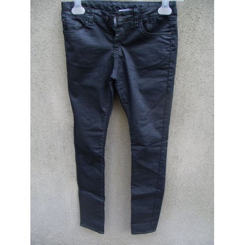 Jean Monoprix Gris Noir Paillettes 14 Ans