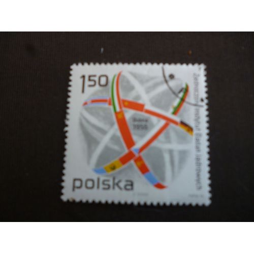 Timbre Pologne :Dubna 1956:Accélerateur À Protons.