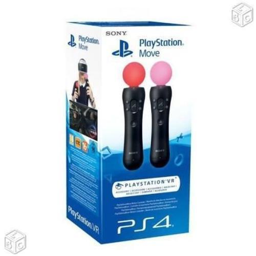 2 Manettes Ps Move Ps4/Ps3 Pour Casque Vr Sony Playstation Ps Move