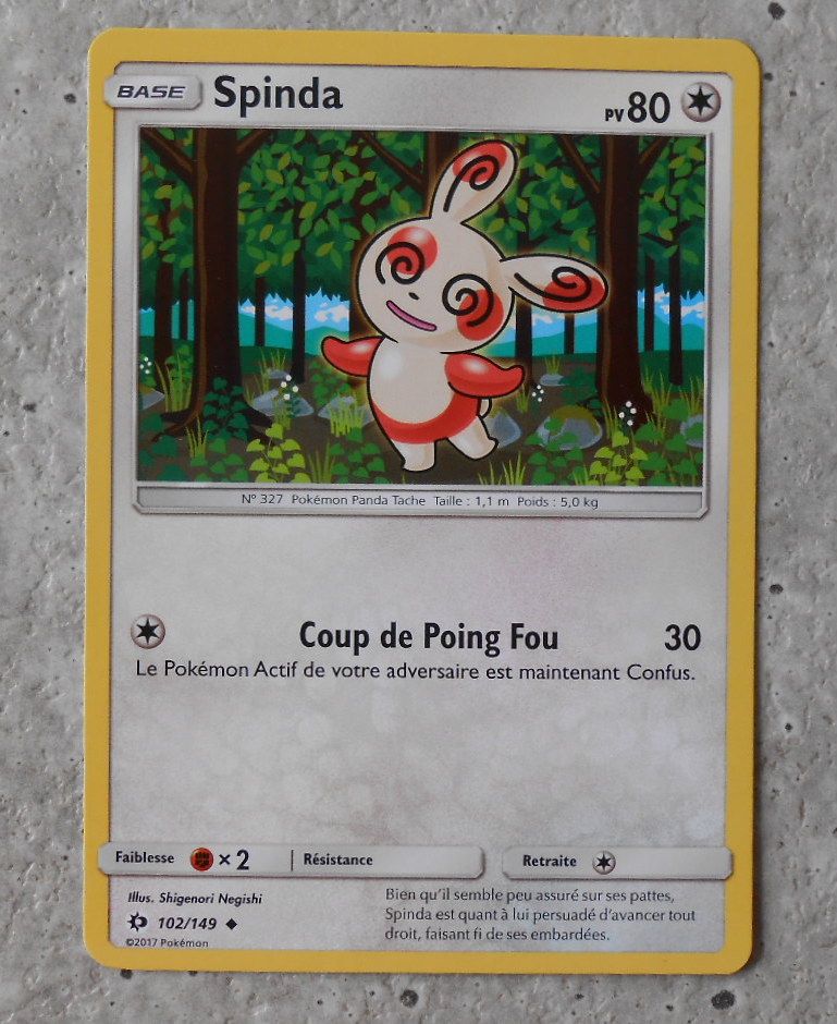 Pokémon - 102/149 - Sl1 - Soleil Et Lune - Spinda - Peu Commune