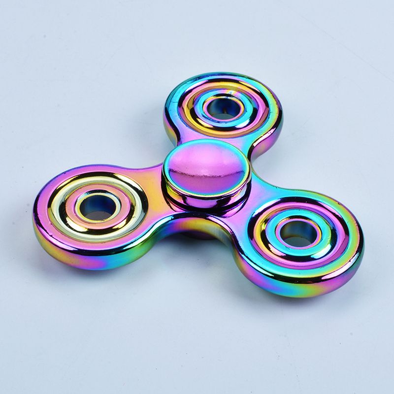GRH Rainbow Twister Doigt Gyro Main Spinner en Alliage de Zinc Fidget Spinner roulement en m/étal autisme TDAH soulage Le Stress