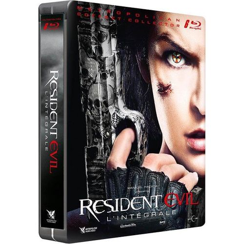 Resident Evil : L'intégrale : Resident Evil + Resident Evil : Apocalypse + Resident Evil : Extinction + Resident Evil : Afterlife + Resident Evil : Retribution + Resident Evil : Chapitre Final - Édition Steelbook Limitée - Blu-Ray