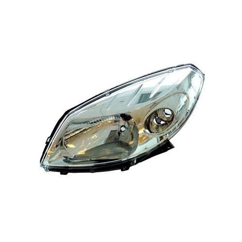 Phare Gauche Avec Clignotant H4 Chrome Pour Dacia Sandero