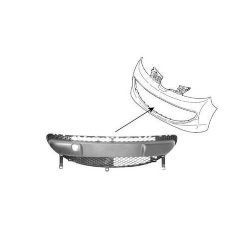 Grille De Pare-Choc Avant 09 Profile De Pare-Choc Noir Pour Peugeot 107