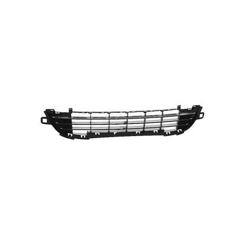 Grille De Pare-Choc Avant 09 Inferieur Noire/Chrom Pour Peugeot 207