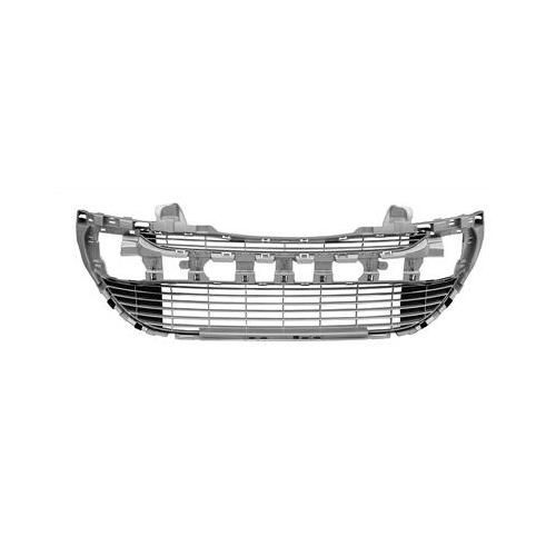 Grille De Pare-Choc Avant 4/11 Noire/Argente Pour Peugeot 308