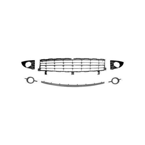 Grille Prise D\'air Inferieur 8/06 Kit Avec Ou Sans Antibrouillard Noir . Centrale Gauche Droite Pour Renault Scenic