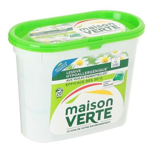 MAISON VERTE Lessive Fraicheur été capsules - x20