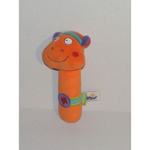 Doudou Hochet Pouet Hippopotame Babysun