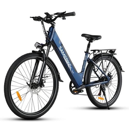 Vélo Électrique Samebike Rs-A01pro -500w -15ah- 32km/H-80km- 27.5''-Bleu