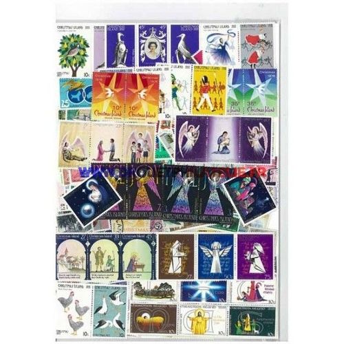 Christmas Island 50 Timbres Differents Obliteres