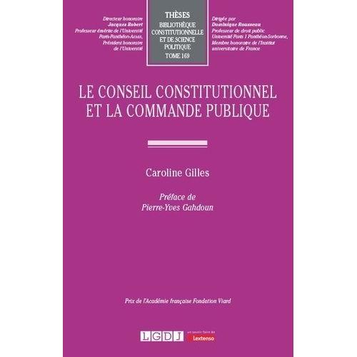 Le Conseil Constitutionnel Et La Commande Publique