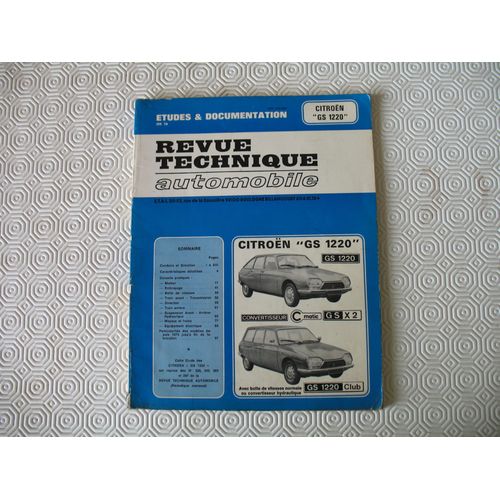 Revue Technique Automobile Citroen Gs 1220 0