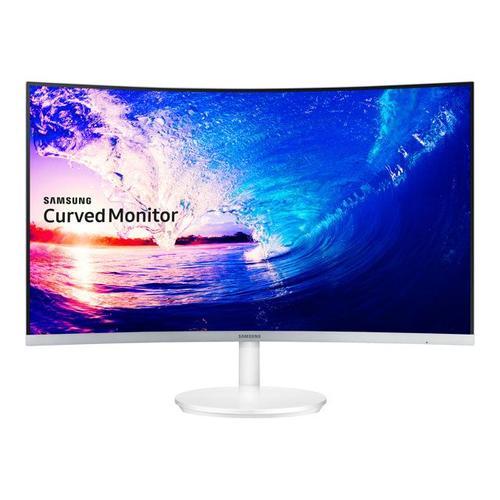 Samsung C27F581FDU - CF581 Series - écran LED - incurvé - 27" - 1920 x 1080 Full HD (1080p) @ 60 Hz - VA - 250 cd/m² - 3000:1 - 4 ms - HDMI, VGA, DisplayPort - argent