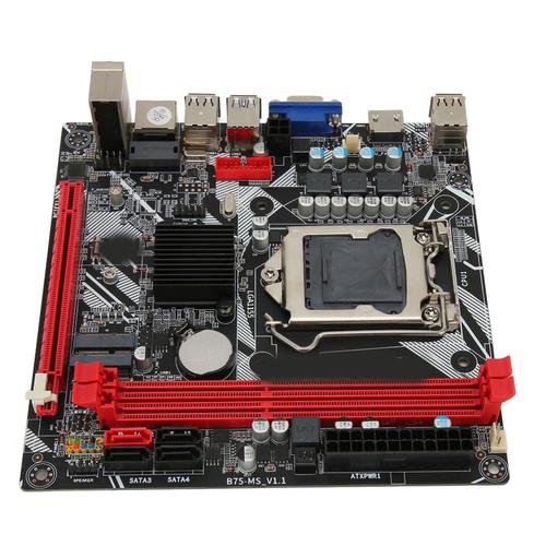 B75 MS LGA 1155 carte mère d'ordinateur prend en charge la mémoire DDR3 NVME M.2 WiFi M.2 USB3.0 SATA3.0 carte mère