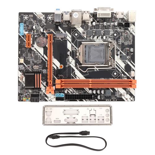 Carte mère de bureau B75 G LGA 1155, prise 2 DDR3 PCIe 16X SATA3.0, 4 broches 24 broches, alimentation VGA DVI HD, sortie M ATX