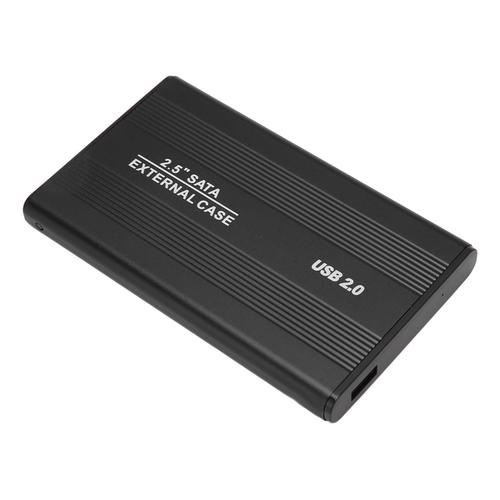 Disque dur externe 2,5 pouces mince USB 2.0 haute vitesse Plug and Play disque dur mobile pour ordinateur PC voyage noir 500 Go