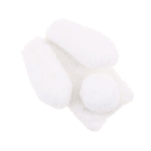 Étui Pour Nokia 3.2 Automne Et Hiver Plushcase Rabbit Furprotection Belle Plushrabbit - Blanc