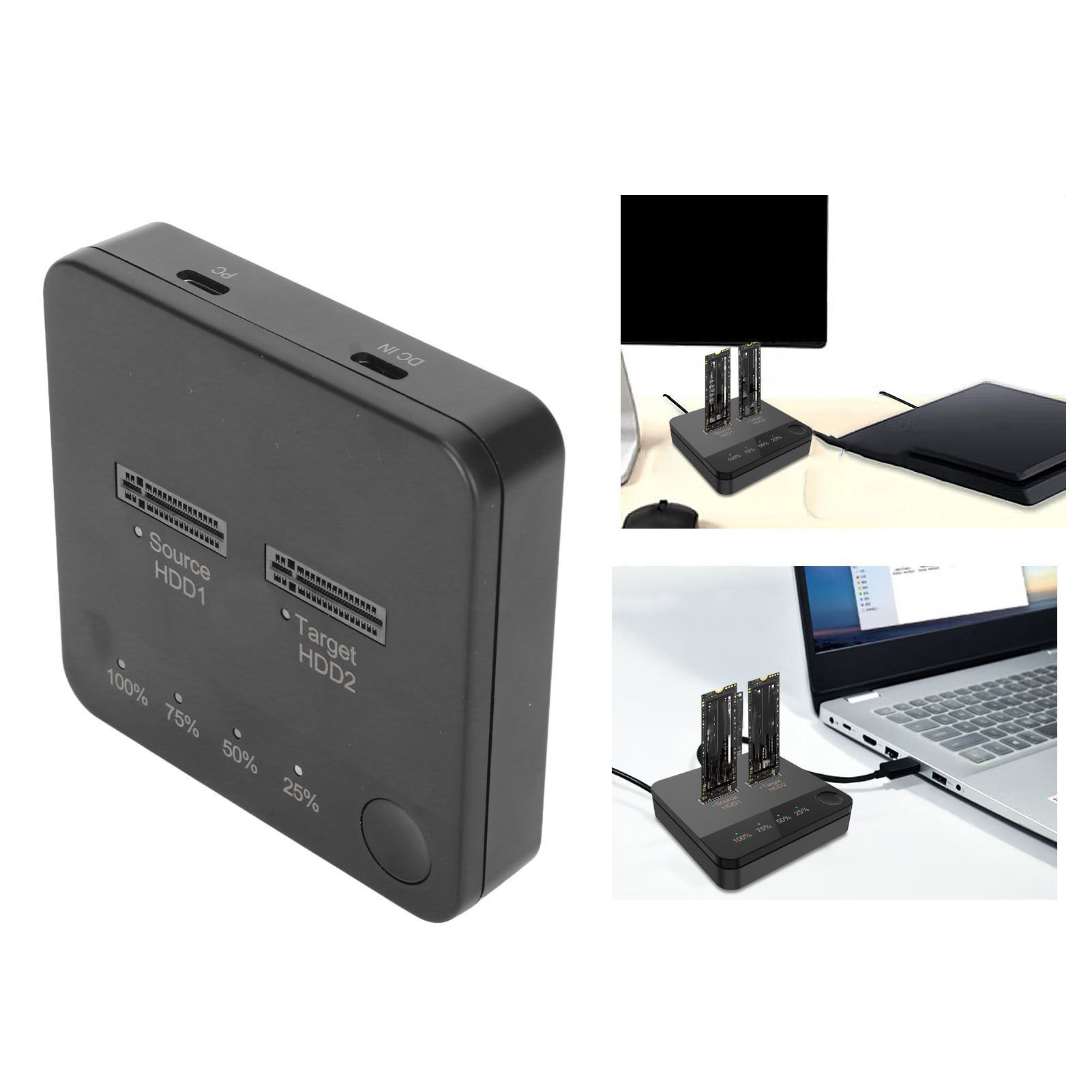 Duplicateur de SSD M.2, double baie, 1Gbps, haute vitesse, C...