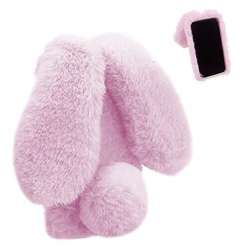 Étui Pour Nokia 5.1plus/X5 Plushcase Rabbit Furprotection Automne Et Hiver Belle Plushrabbit - Couleur Rose