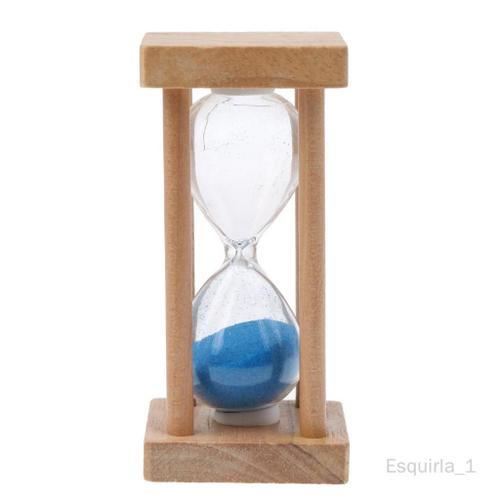 En Bois Cadre glass Clock - Bleu, Environ. 4.5 * 4.5 * 9.5cm / 1,77 ** 1,77 * 3.74inch Bleu
