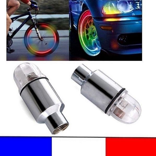 Bouchons de valves lumineux roues vélo LED – Le Gilet Lumière