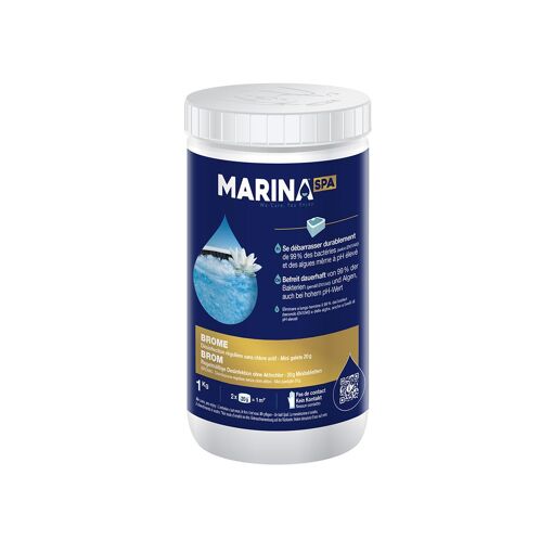 Brome en galets pour spa 1 kg - Marina Spa
