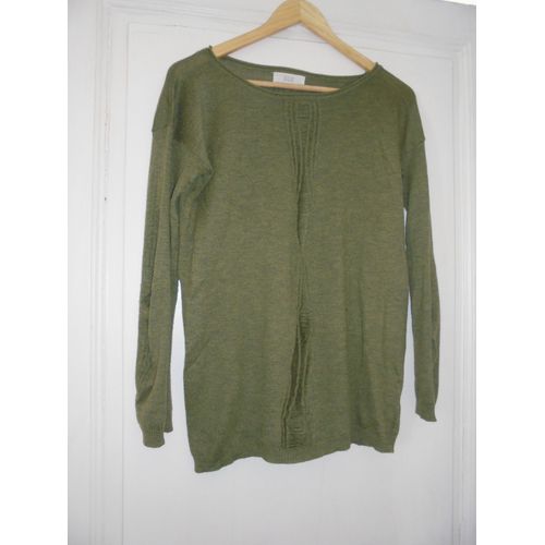 Pull Zara Kaki Destroy Used Femme Taille 38