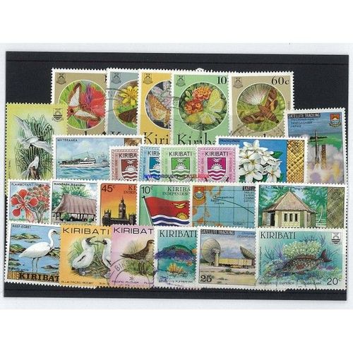 Kiribati 100 Timbres Differents Obliteres