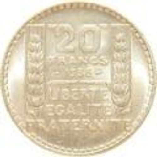 Piece Argent 20 Franc Turin 1938 Etat Superbe