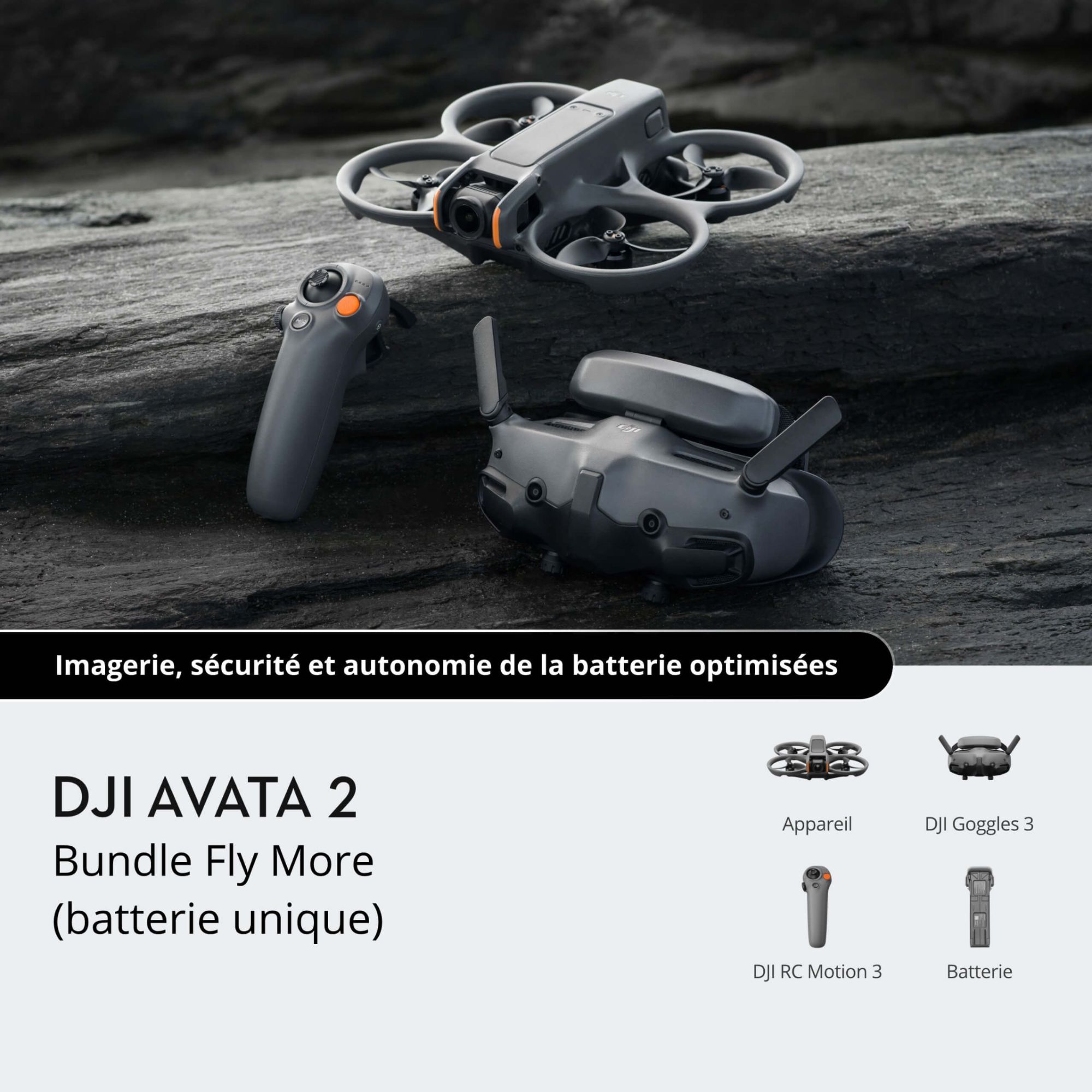 Drone DJI Avata 2 Fly More Combo (1 Batterie) image 1 | Rakuten