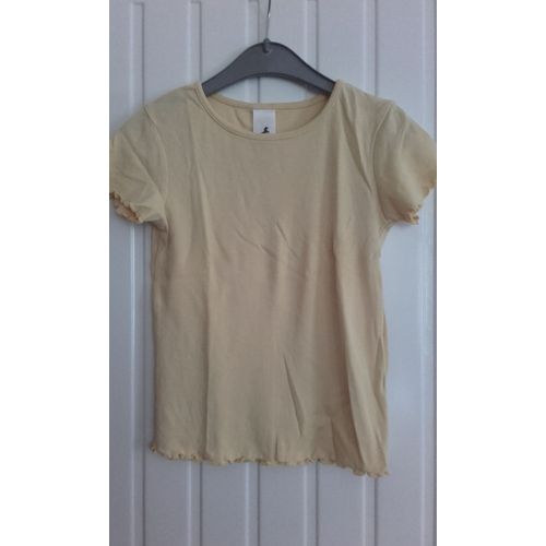 T-Shirt Manches Courtes C&a Coton Fille 6 Ans Jaune