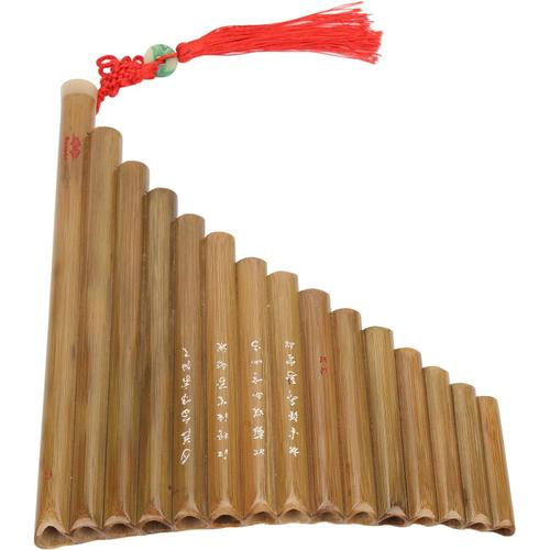 Flûte De Pan À 15 Tuyaux, Flûte De Flûte De Pan En Bambou G Clé Instrument Chinois Traditionnel Pour Les Étudiants Débutants (Main Gauche)
