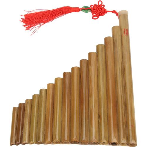 Flûte De Pan À 15 Tuyaux, Flûte De Flûte De Pan En Bambou G Clé Instrument Chinois Traditionnel Pour Les Étudiants Débutants (Main Droite)