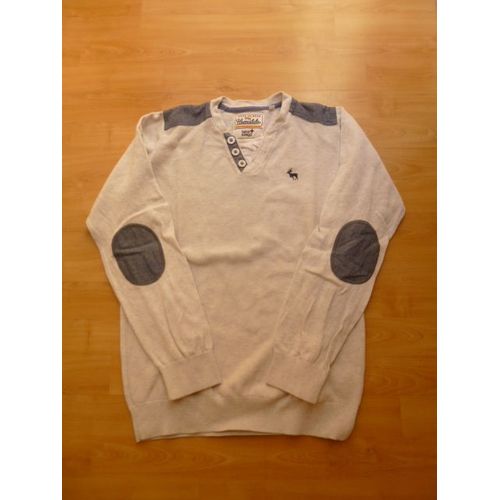 Pull Manches Longues Gris Clair Et Jean - C&a - 14 Ans