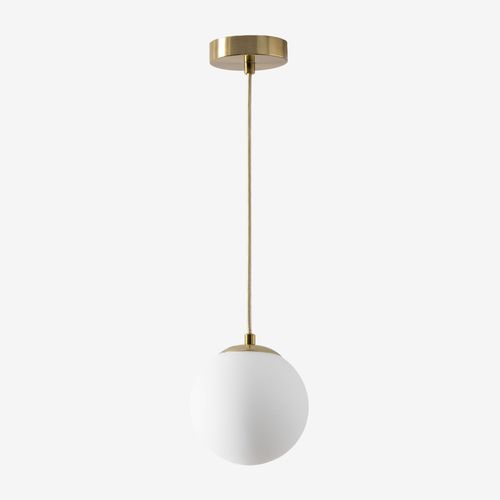 Plafonnier Avec Boule En Verre (Ø12 Cm) Uvol Doré