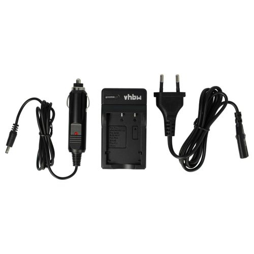 vhbw Chargeur compatible avec Easypix DVX-5000HD, DVX-5000 caméra caméscope action-cam + câble de voiture + témoin de charge 8,4 V