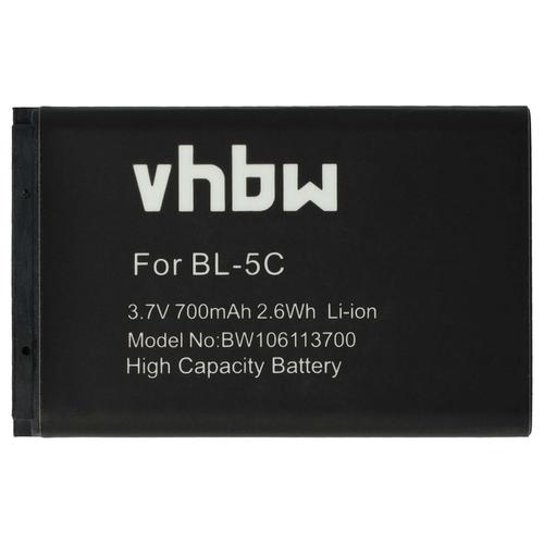 vhbw 1x Batterie compatible avec Qstarz BT-1000X, BT-Q818X, BT-Q810 récepteur GPS bluetooth (700mAh, 3,7V, Li-ion)