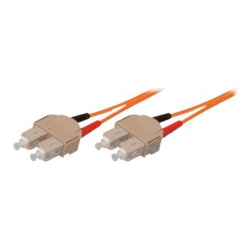 exertis Connect - Cordon de raccordement - SC multi-mode (M) pour SC multi-mode (M) - 15 m - fibre optique - duplex - 50 / 125 microns - OM2 - orange