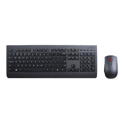 Lenovo Professional - Ensemble clavier et souris - sans fil - 2.4 GHz - US avec le symbole de l'euro