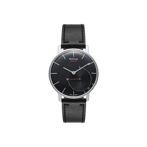 Withings Activité - Suivi D'activités Avec Sangle - Cuir - Noir - Taille De Bande Jusque 195 Mm - Bluetooth - 37 G