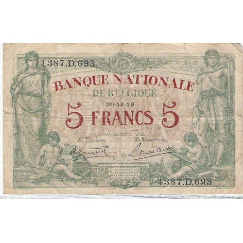 Billet 5 Franc Belge