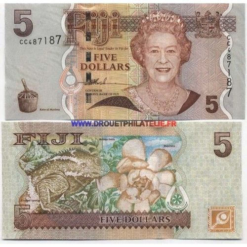 Fidji - Pk N° 110 - Billet De 5 Dollar