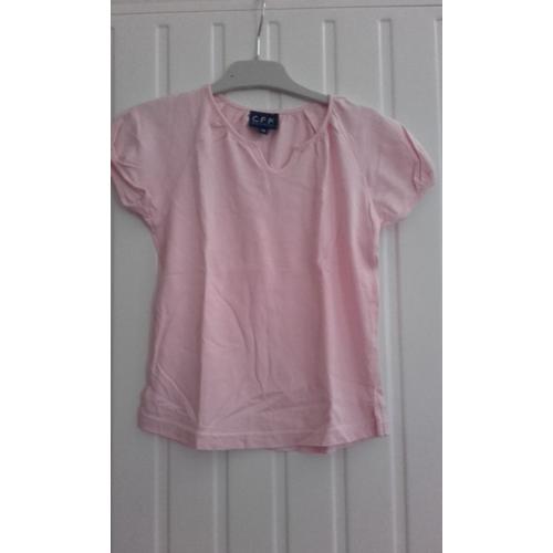 T-Shirt Cfk Coton Fille 6 Ans Rose