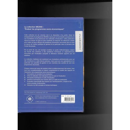 Évaluer Les Programmes Socio-Économiques Tome 1 - Conception Et Conduite D'une Évaluation
