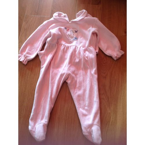 Pyjama Disney Coton 18 Mois Rose