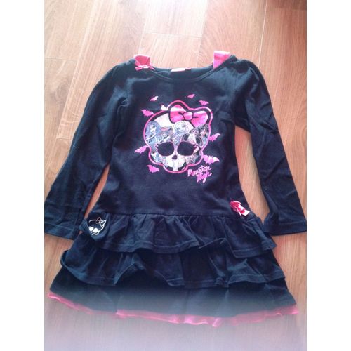 Robe Monster High Coton 6 Ans Noir