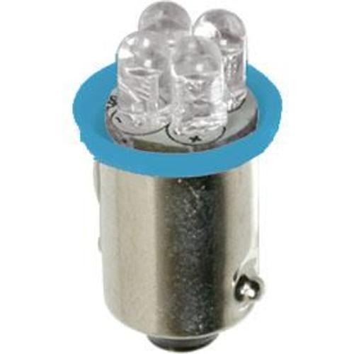 2x Ampoules Led Ba9s Bleu 24v