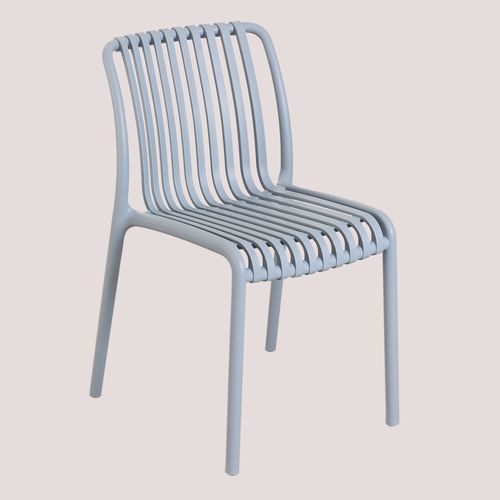 Lot De 2 Chaises De Salle À Manger Empilables Wendell Gris